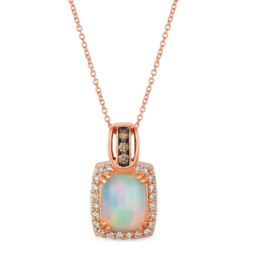 Le Vian Pendant featuring Opal Chocolate Diamonds Nude Diamonds Strawberry Gold